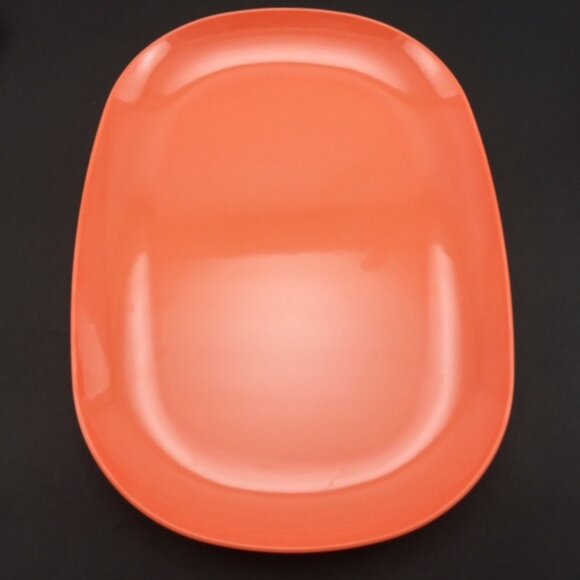 5 Piece MCM Coral Dorchester Dinnerware Cyanamid Canada Melmac Set Tray Vintage - Picture 9 of 16